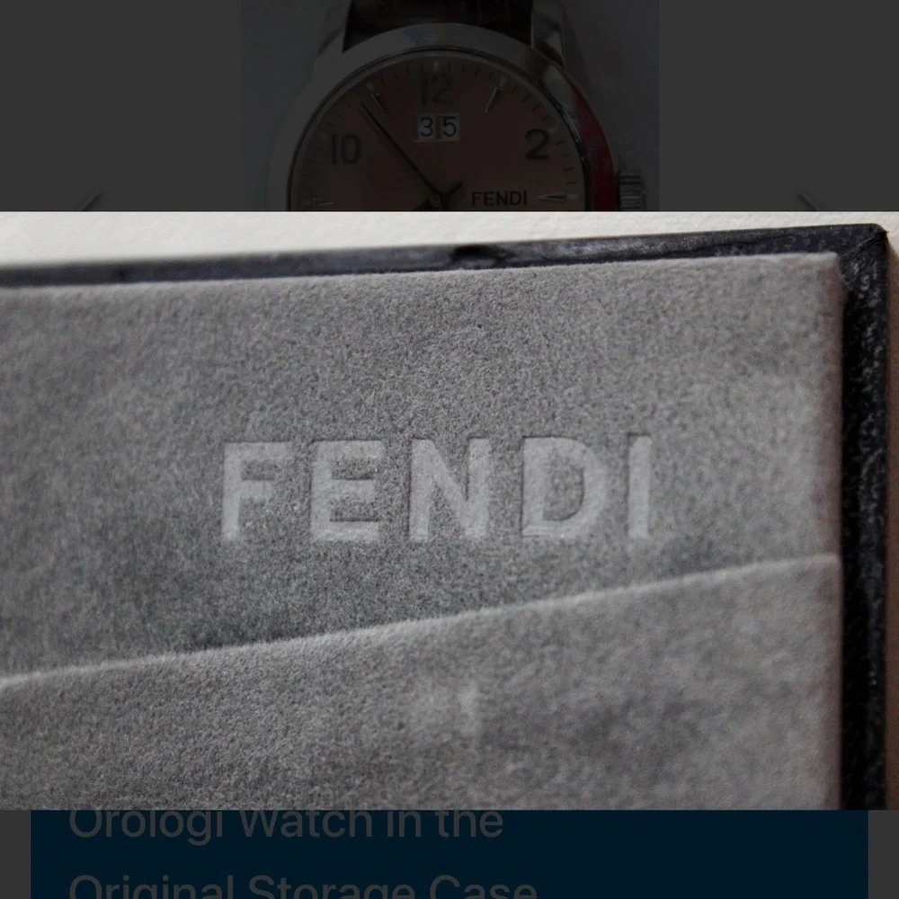 Authentic Fendi Orologi Watch with Box and COA